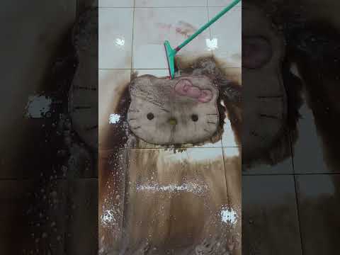 Fastest carpet cleaner - Flood damaged carpet cleaning satisfying -ASMR RUG CLEANING #shorts