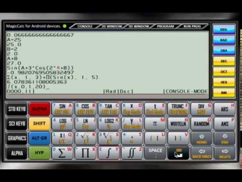 MagicCalc Lite, Graphing Calc Video