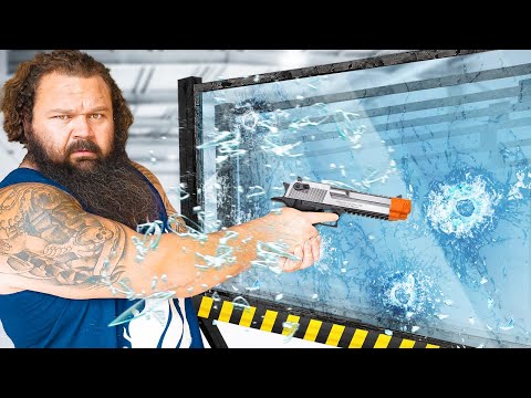 BULLETPROOF GLASS vs World's Strongest Man!