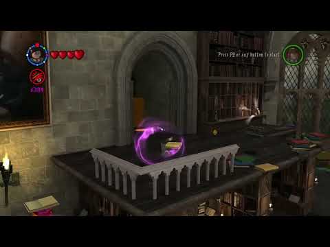 Lego Harry Potter Years 1-4: Library Second Room - Red Brick, Gold Brick & Student In Peril Guide