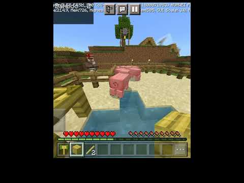 Creation Block Magic. - Minecraft upcoming update about bamboo hammer. #shorts #minecraft