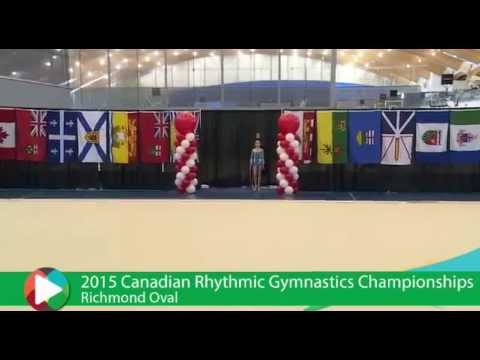 Elizabeth Savchenko. RG. Hoop. National Canadian Championships, May 2015