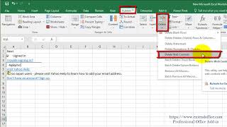 Quickly Remove All Html Objects (Such As Checkbox) In Excel