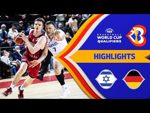 Israel - Germany | Basketball Highlights - #FIBAWC 2023 Qualifiers