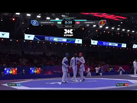 222 Quarterfinals Men  74kg UZB KOSIMKHOJIEV N  DEN JORGENSEN O  PGM
