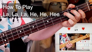 &#39;La, La, La, He, He, Hee&#39; Prince Guitar &amp; Bass Lesson