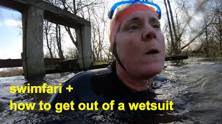 swimfari + how to get out of a wetsuit