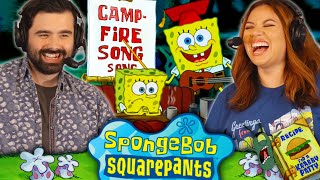 We Watched SPONGEBOB SEASON 3 EPISODE 17 AND 18 For the FIRST TIME!! THE CAMPFIRE SONG EPISODE