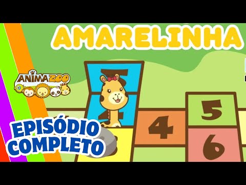 Brincando de Amarelinha 💛 | Desenho Animado Educativo ♫ Animazoo Kids 🦁🐼🦒🦜🐵