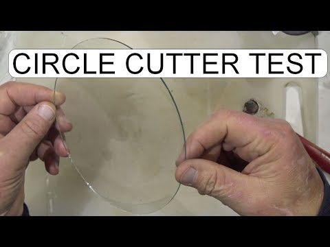 Glass Circle Cutter First Test