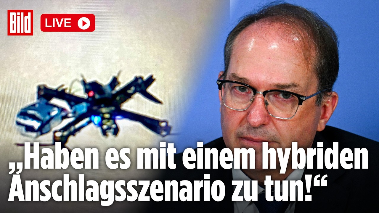 Drohnenbombe in Leipzig: Dobrindt spricht von hoher Gefahrenlage! | BILD LIVE