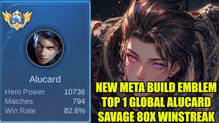Download lagu King Alucard top 1 global savage and 80 times winstreak without losing using the latest build & e... mp3