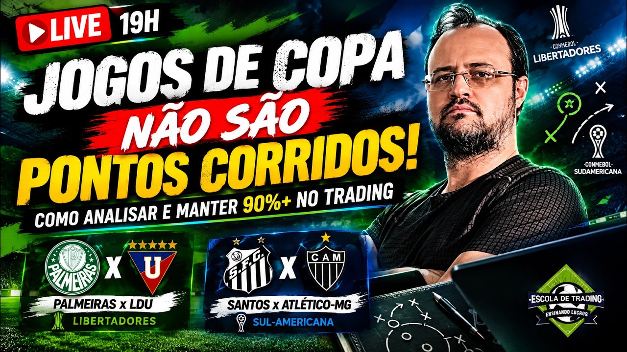 JOGOS DE COPA NÃO SÃO PONTOS CORRIDOS! 🔥 COMO ANALISAR E MANTER 90%+ NO TRADING