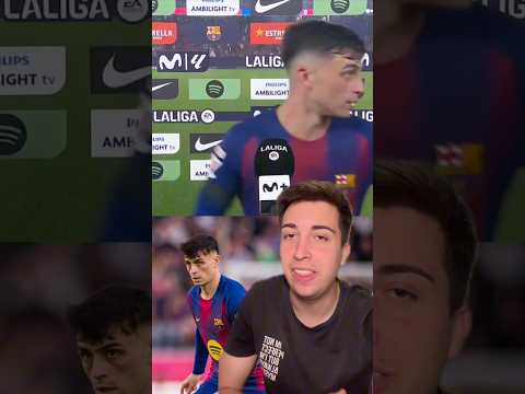 PEDRI SE FUE en MITAD de la ENTREVISTA 😳🤣 #fcbarcelona