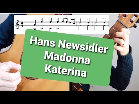 Hans Newsidler - Madonna Katerina [Practice with me + sheet music]