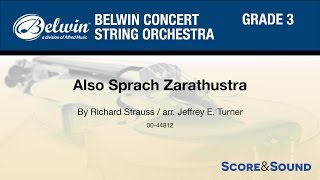 Also Sprach Zarathustra arr. Jeffrey E. Turner - Score &amp; Sound