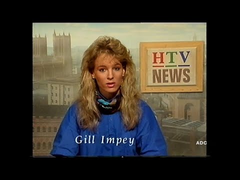HTV West trailers, adverts & HTV West News in-vision announcer Gill Impey 3rd January 1990 3 of 3