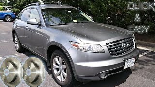 FRONT BRAKE ROTOR REPLACEMENT (2003-2008 INFINITY FX35)