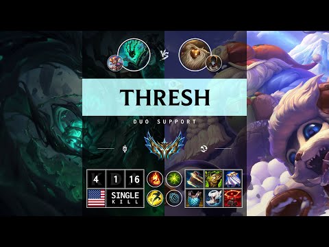 Thresh Support vs Bard - NA Challenger Patch 14.13