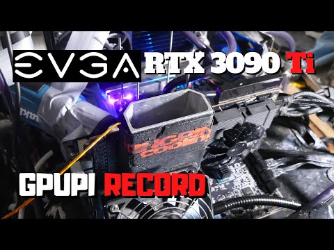 Last Record for EVGA? RTX 3090 Ti KINGPIN BREAKS GPUPI Overclocking Record at 2.9GHz+