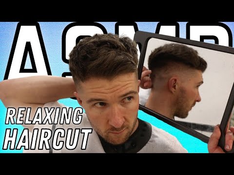 ✨Relaxing ASMR✨ Professional Barber 💈Cutting ✂️ His Own Hair - Scissor Sounds, No Clippers/Talking