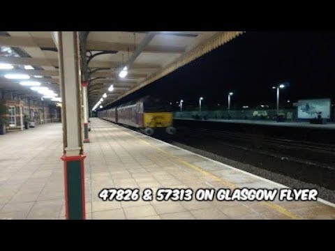 Rhyl 14.3.2018 - WCRC 47826 & 57313 on Glasgow Flyer Railtour ECS