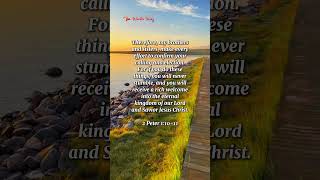 2 Peter 1:10-11 #jesus #bibleverse #shorts