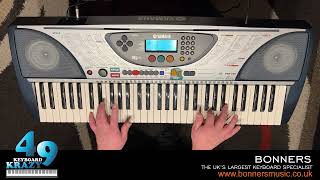 Video thumbnail for Yamaha PSR-240 Keyboard - 100 Voices & 20 Multi Pads by KeyboardKrazy49