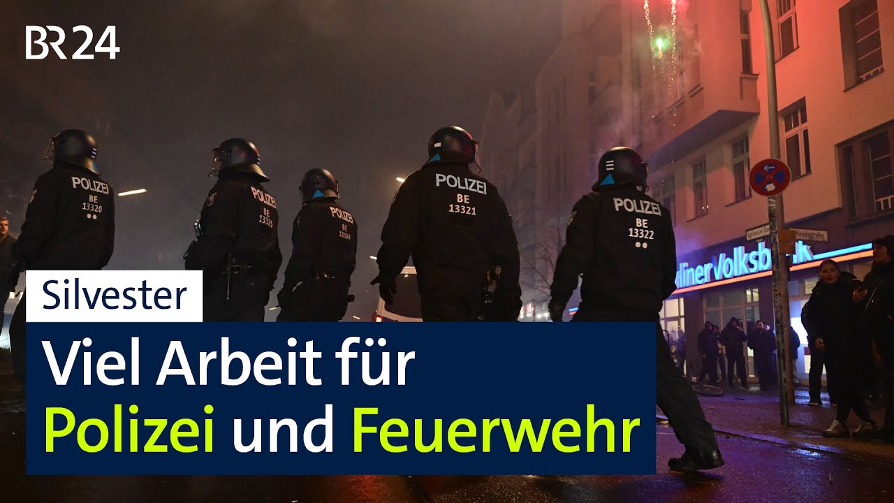 Silvester: Viel Arbeit für Polizei und Feuerwehr | BR24