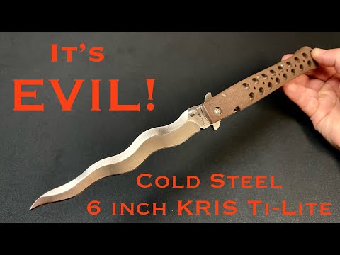 Cold Steel 6 Inch Kris Ti-Lite Folding Knife Review