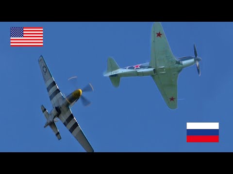 P-51 Mustang vs. Yakovlev YAK3 ~ American vs. Russian Warbird