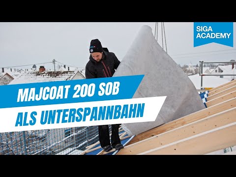 How to install a roof underlay membrane - SIGA Majcoat 200 SOB