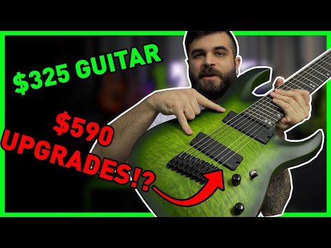 CHEAP 8 String Guitar... EXPENSIVE Upgrades (Harley Benton 8 String)