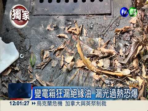 變電箱狂漏絕緣油 居民憂恐爆炸