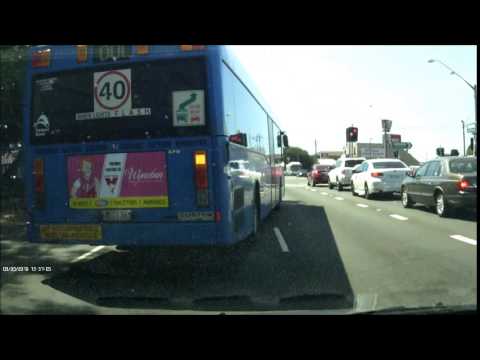 Bus VS Cyclist & Red light 09/03/2016