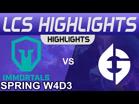 IMT vs EG Highlights LCS Spring Season 2023 W4D3 Immortals vs Evil Geniuses by Onivia