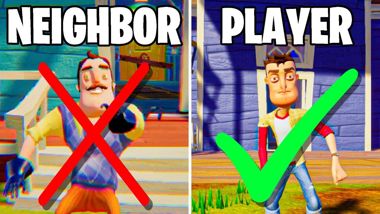 My Neighbor TURNED INTO PLAYER! | Hello Neighbor - Hello Player MOD