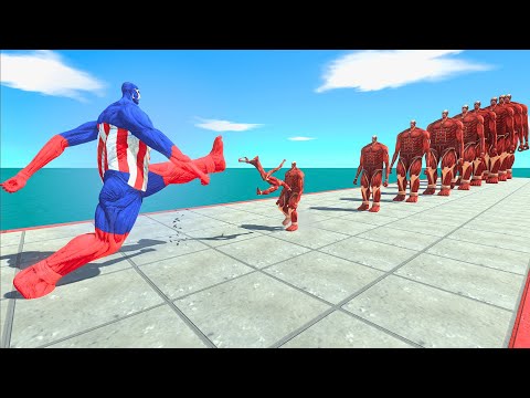 Avengers Team vs 10 Levels of Colossal Titan – ARBS Size Comparison