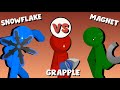 Supreme Duelist Stickman Animation Snowflake Vs Magnet Vs Grapple