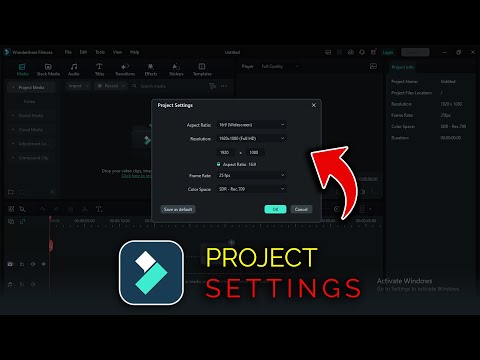 Complete Guide: Project Settings in Filmora