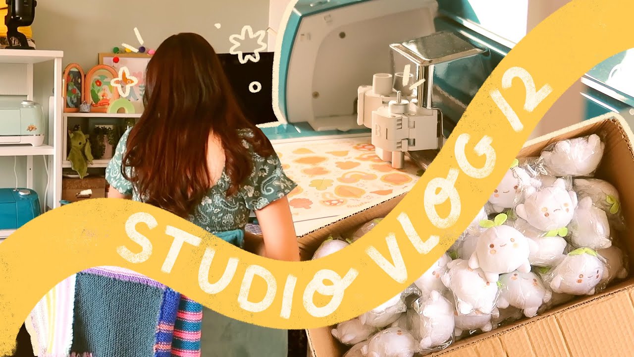 STUDIO VLOG 12: Prepping for a BIG autumn shop update & packing orders  | Laurel Mae Art