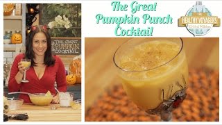 Vegan Rum Pumpkin Halloween Cocktail 