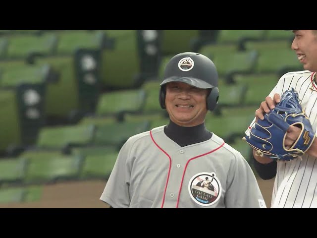 元マリーンズ・定詰雅彦氏 クリーンヒットからの激走!! 2022年1月8日 PERSOL THE LAST GAME