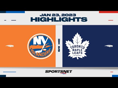 NHL Highlights | Islanders vs. Maple Leafs - January 23, 2023