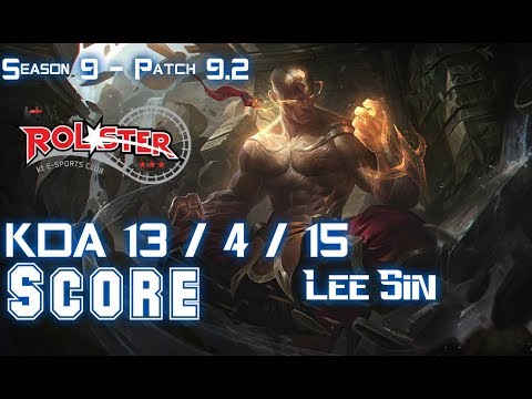 KT Score LEE SIN vs XIN ZHAO Jungle - Patch 9.2 KR Ranked