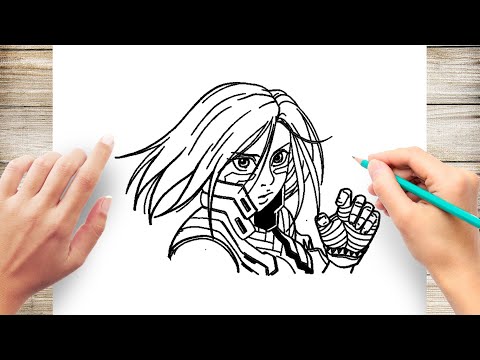 How to Draw Alita Battle Angel