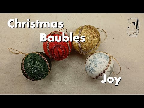 Joy - Christmas Embroidery Special - Making tree decorations