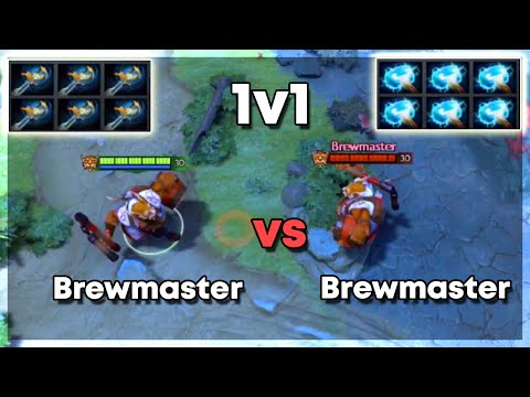6x Echo Saber Brewmaster vs 6x Maelstrom Brewmaster - Dota 2 1v1 Level 30