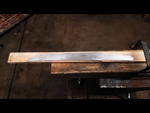 Tanto project: forging the bevels and profiling