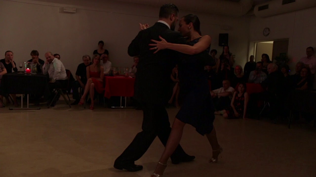 Show of Diego Riemer (El Pajaro) and Nathalia Cristobal, Milonga Roja, Geneva 24.03.18. Vals
